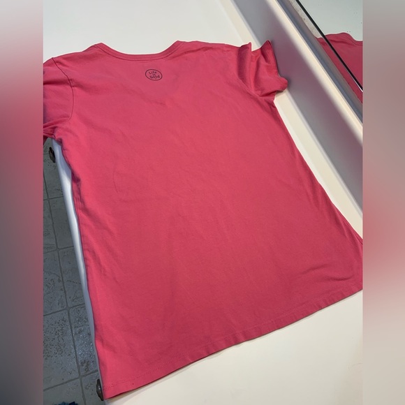 Life is Good Pink t-shirt Top - Picture 6 of 6